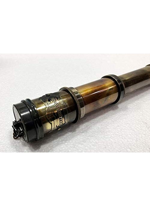 MA SONS Antique Maritime Brass Dolland London Telescope Nautical Vintage Spyglass Scope
