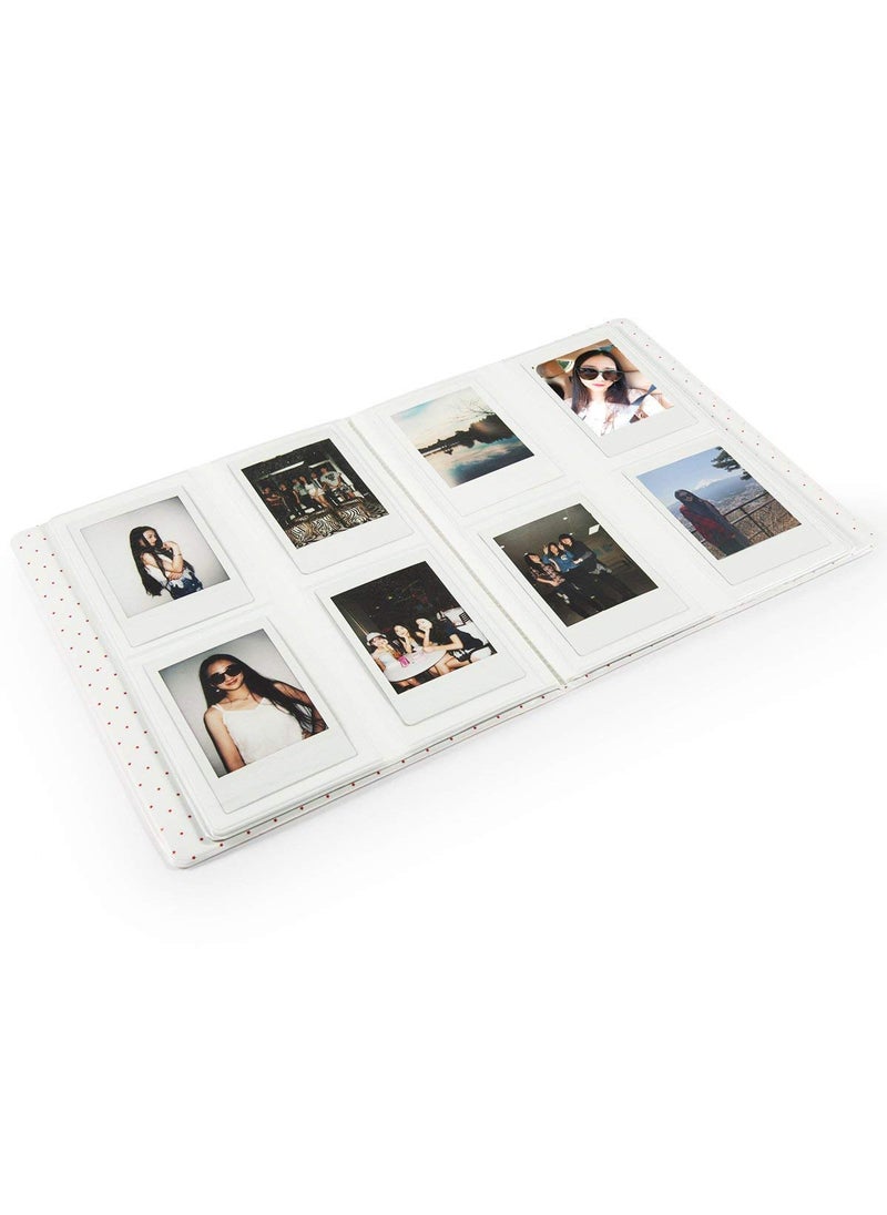 ZIKKON 128 Pockets Photo Album for Fujifilm Instax Mini 12 11 9 8 90 99 Evo Liplay Instant CameraMini Link Printer Polaroid Snap Touch PIC300 Z2300 Mint Zip Instant Camera Printer Blue