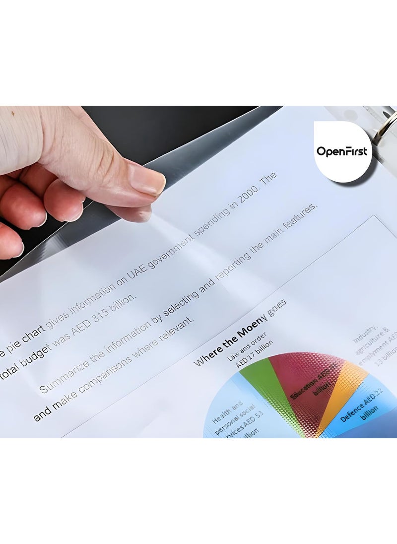 OpenFirst A3 Size OHP Sheets Transparent Glossy Film 200 Micron Pack of 15 Sheets for Tracing Paper Art and Craft Etc