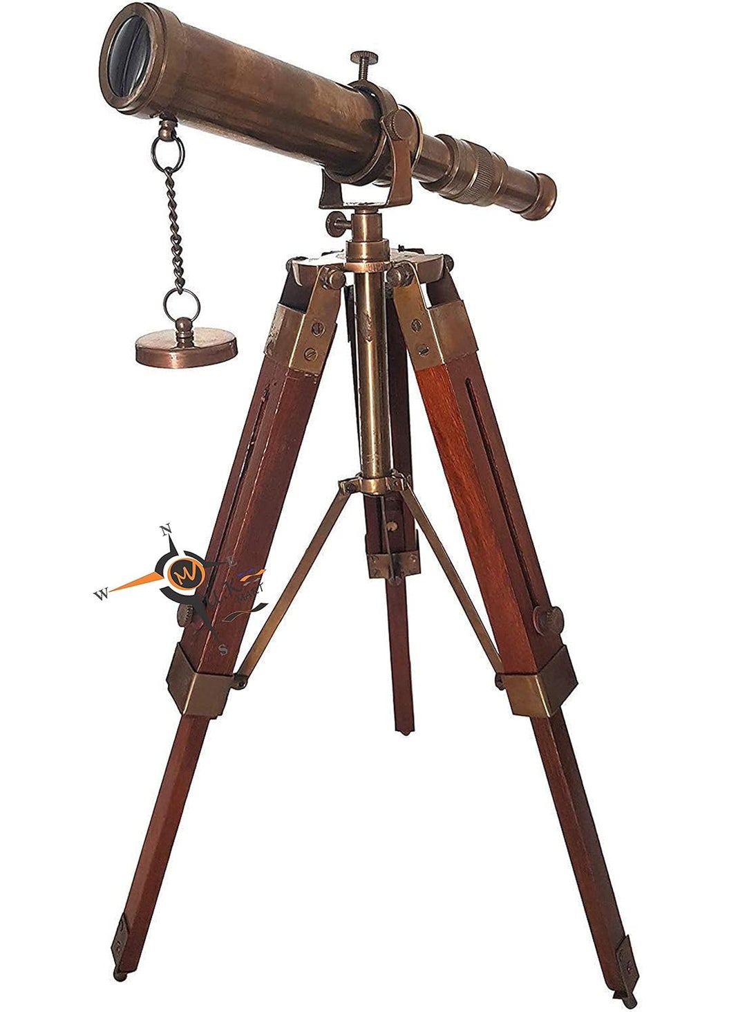 MA SONS Vintage Brass Telescope with Tripod Stand Antique Finish Vintage Nautical
