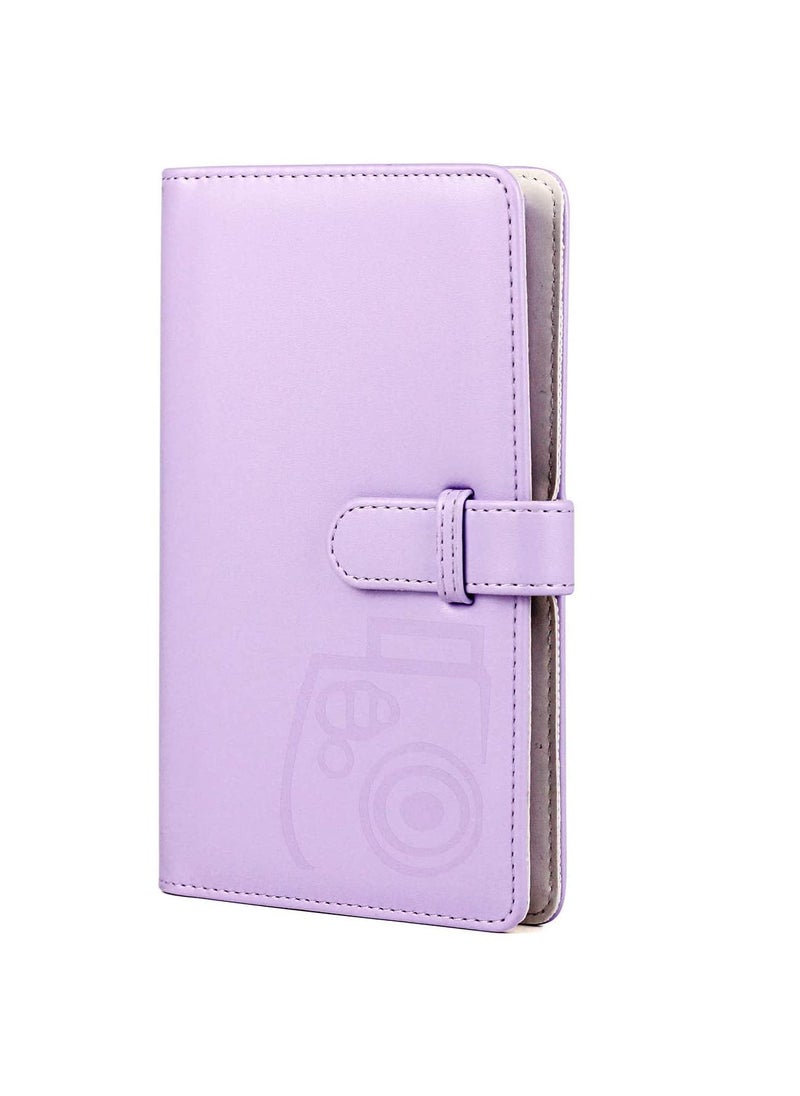 ZIKKON 2x3 inch Mini Photo Album 96 Photo Pocket Storage Album for fujifilm Instax mini film used in Mini 12119 907099Liplay Evo Mini 3 Photo CardsTickets Business CardsLilac purple