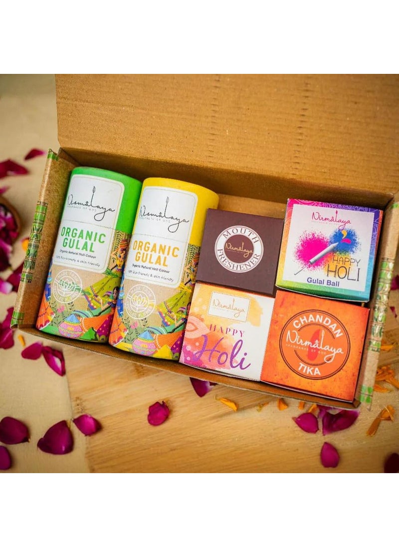Nirmalaya Holi Organic Gulal Colour 100 Natural and SkinFriendly Herbal Gulal Celebrate Holi 2025 with Nirmalaya 5 Holi DHAMAKA Pack