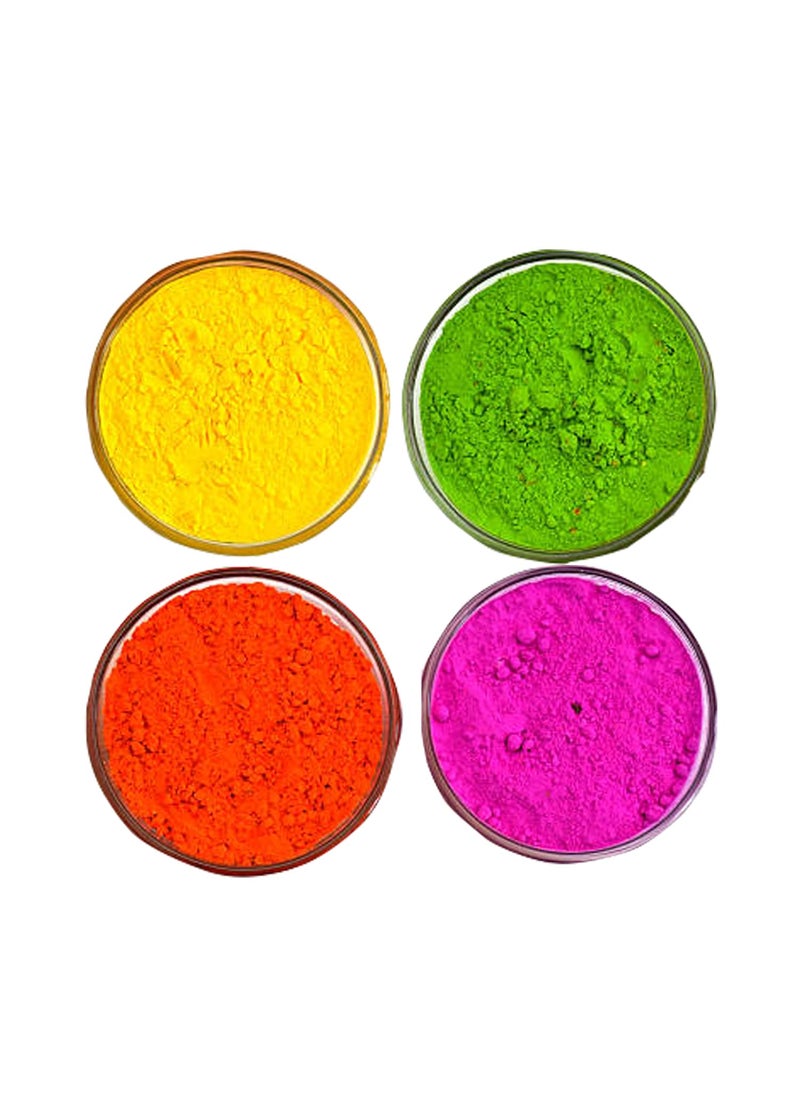 Holi Gulal for Holi Colour 1000g 4 Flavor 250g Herbal Gulal Organic Holi Colours for Family Non Toxic Holi Color Organic Skin Safe Holi Colors Holi Gifts Pack of 4 Multicolor