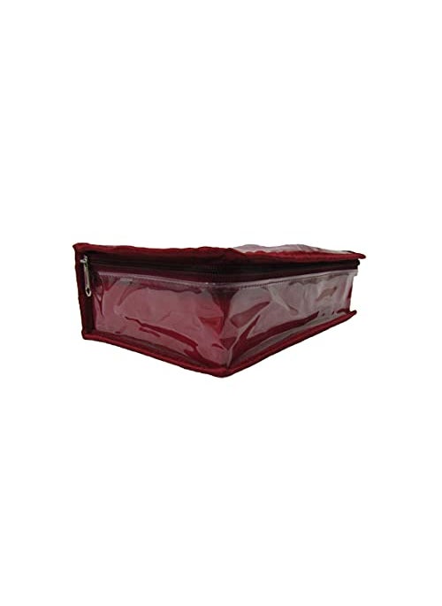 Deepsum Lucknowi Jewellery kit with Pouch Jewellery Organiser For Women Medium Size Red