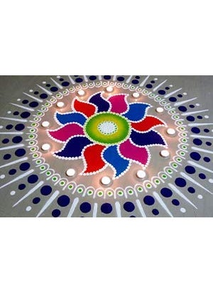 RANGOLI Sanskar Rangoli Colors Natural Organic PowderRed Powder for Pooja SetSpecial Occasionsfor Rangoli Daily Pooja Needs Red Colour Each Have to 1000 Gram Pack Rangoli Color Powder