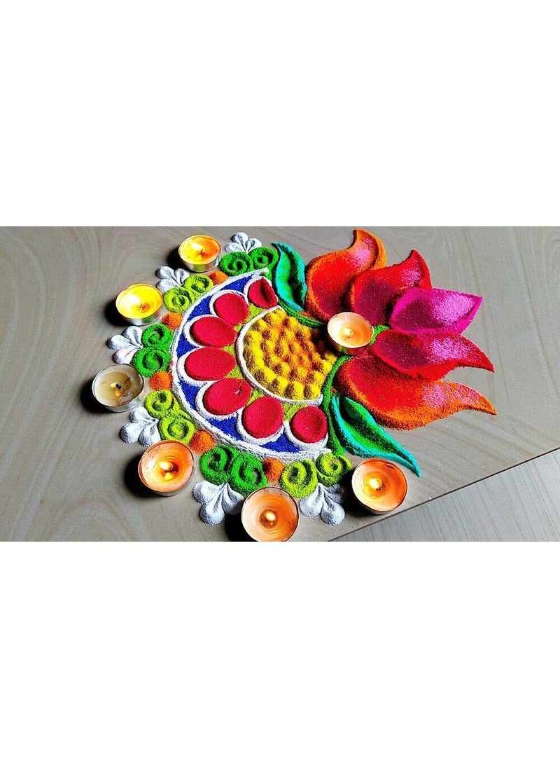 RANGOLI Sanskar Rangoli Colors Natural Organic PowderRed Powder for Pooja SetSpecial Occasionsfor Rangoli Daily Pooja Needs Red Colour Each Have to 1000 Gram Pack Rangoli Color Powder