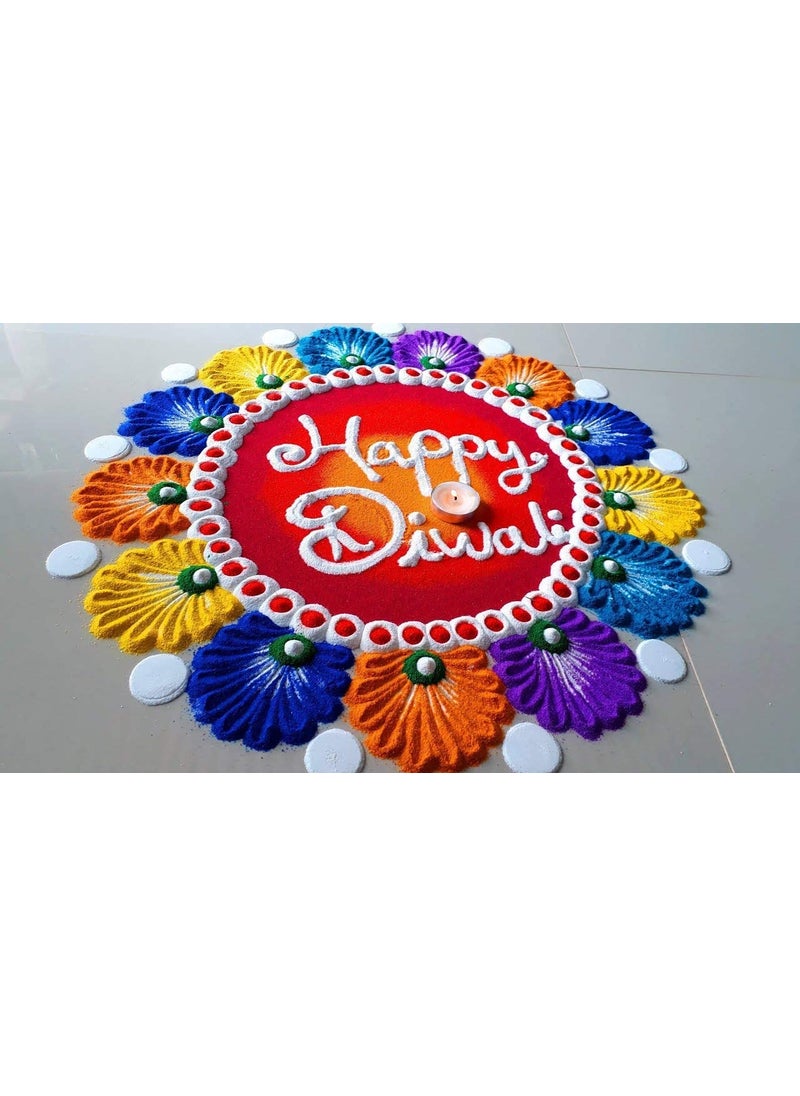 Rangoli ColorsFestival DiwaliNatural Organic PowderRedYellowBlueDark GreenKai Special Occasionsfor Rangoli Daily Pooja Needs 500 Gram