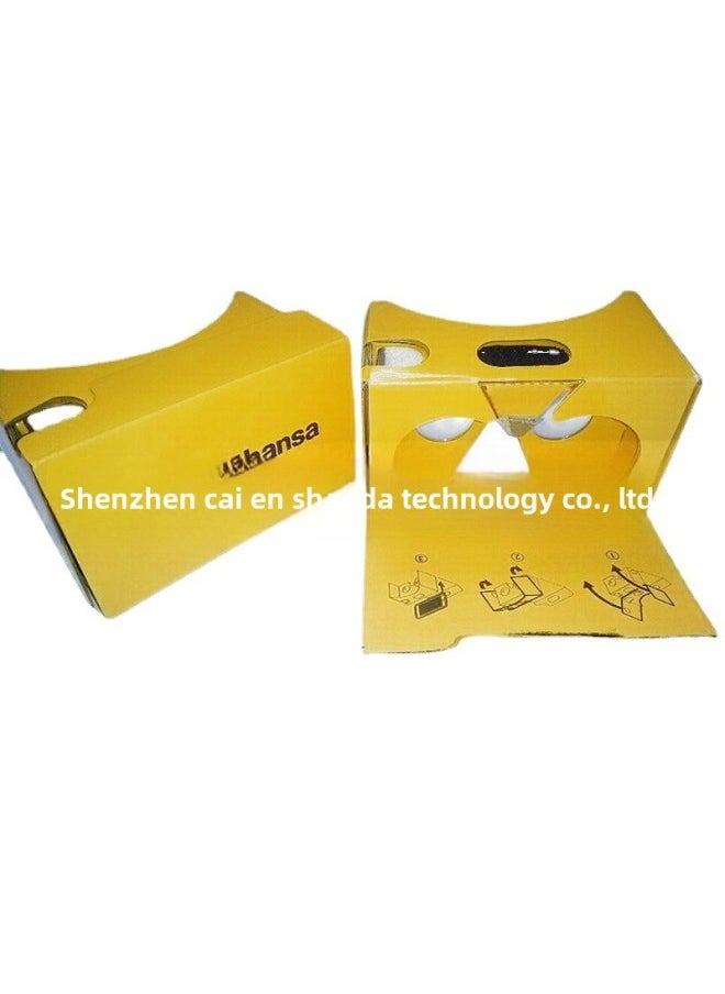 Vr Virtual Reality Glasses Paper Google Second Generation Vr Google Cardboard2.0 Cardboard Glasses-Color:Black