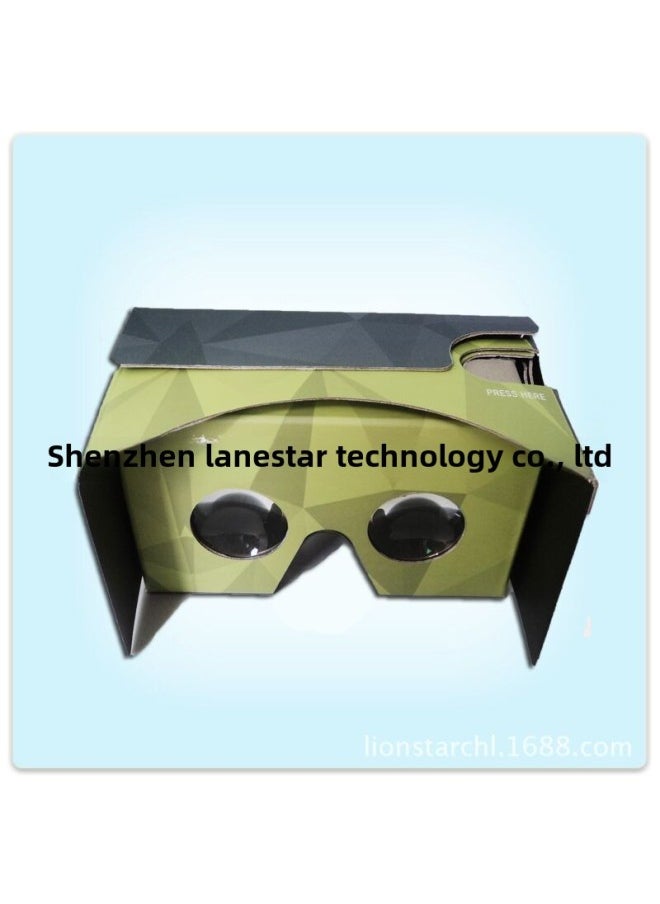 Vr Virtual Reality Glasses Paper Google Second Generation Vr Google Cardboard2.0 Cardboard Glasses-Color:Black