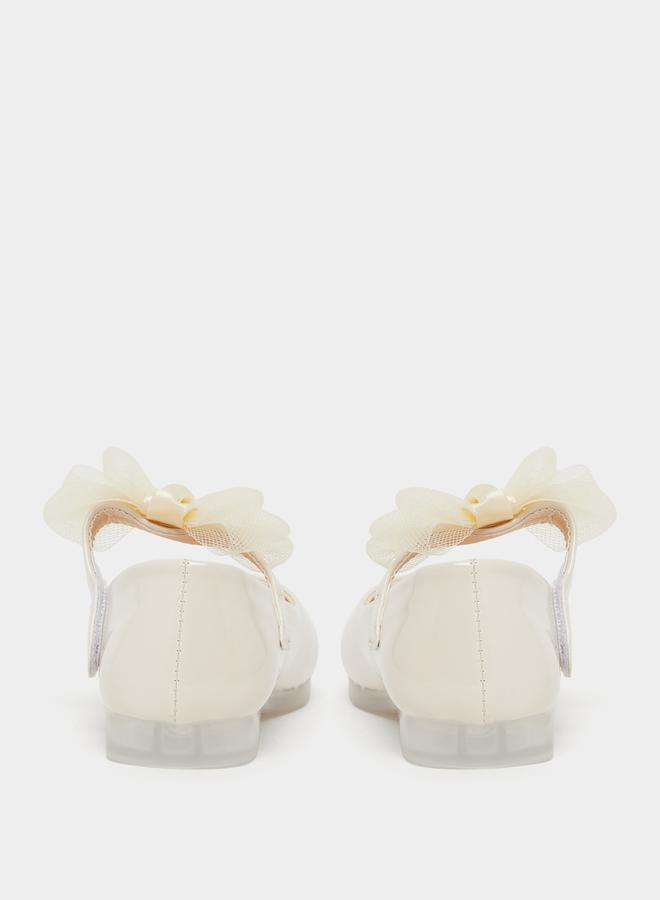 Flower Corsage Flat Ballerinas Shoes