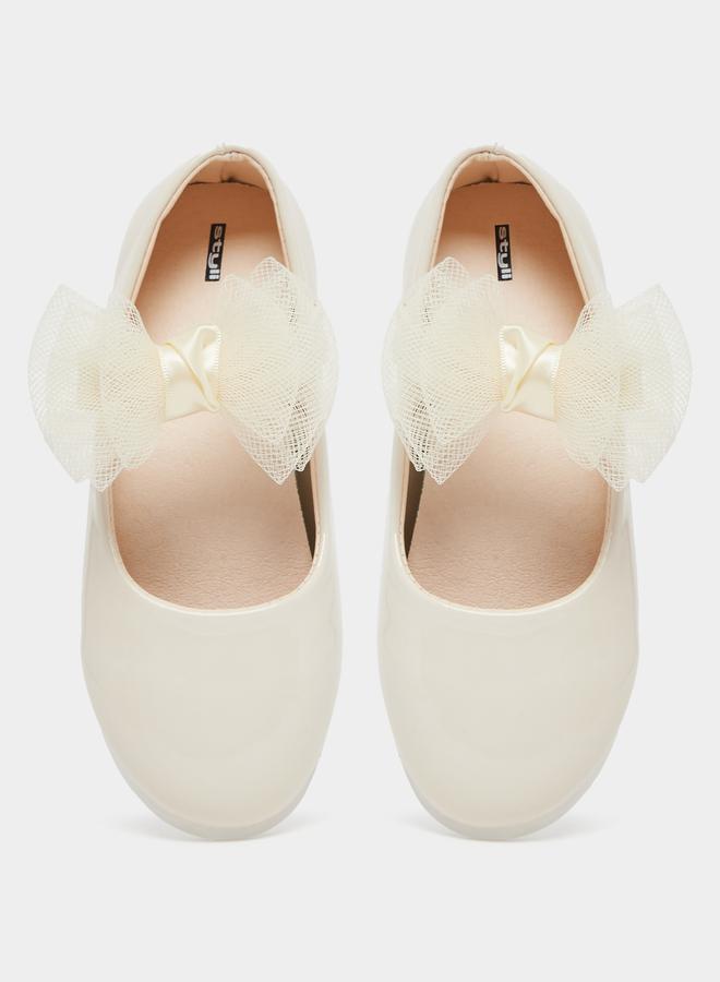 Flower Corsage Flat Ballerinas Shoes