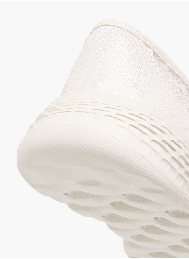 Girls Lace Detail Mary Jane Shoes with Hook and Loop Closure
