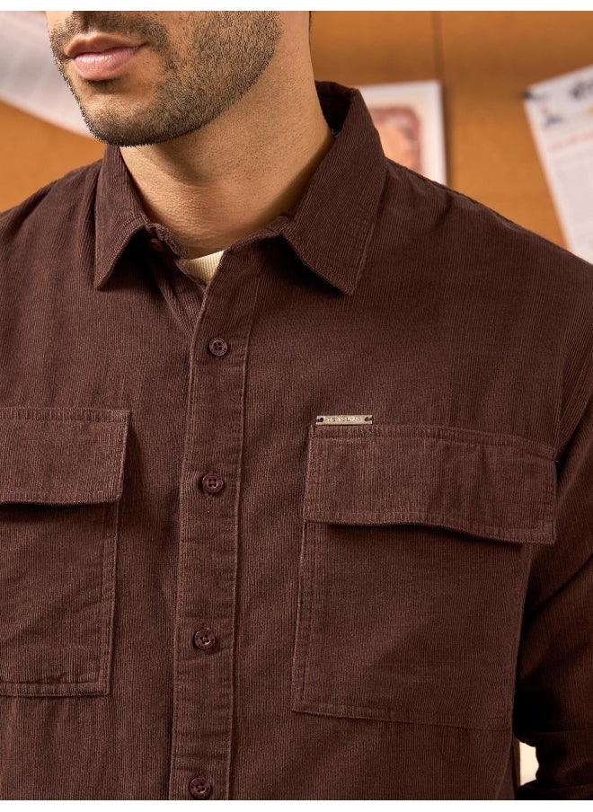 Chocolate Brown  Shirt for Men