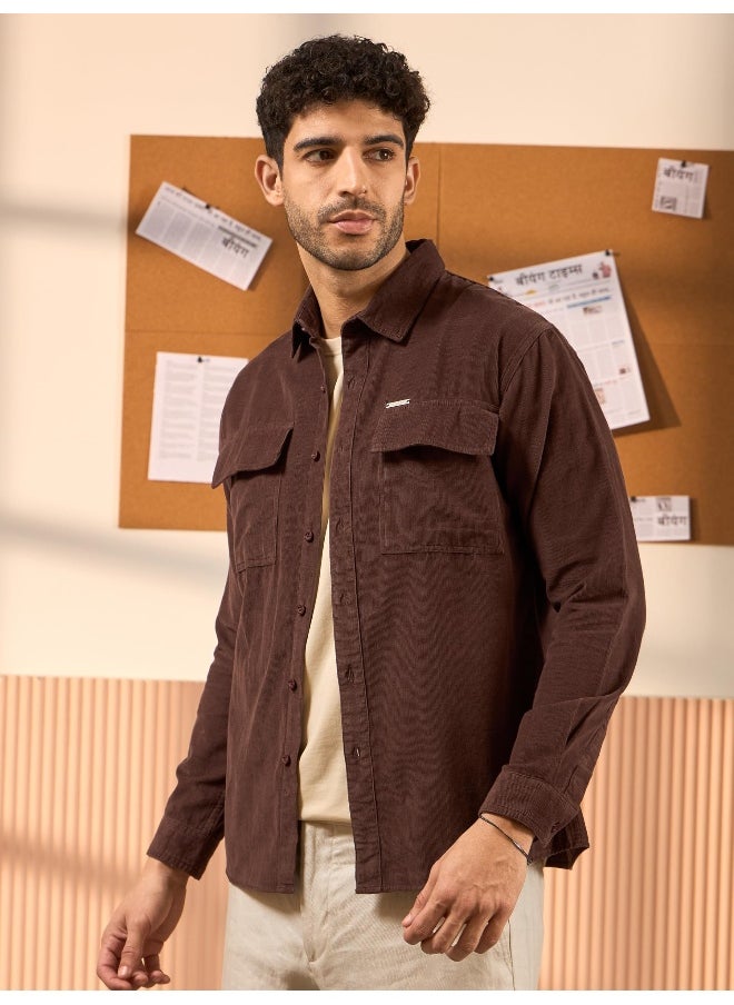 Chocolate Brown  Shirt for Men