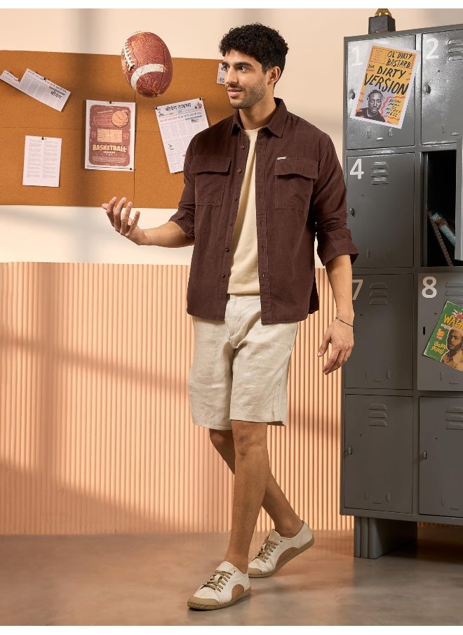 Chocolate Brown  Shirt for Men