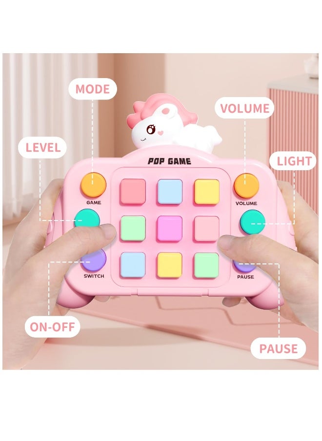 Upgraded Flashing Push Game Fidget Toys for Kids Ages 3-12, Sensory Handheld Fun for Boys and Girls, Perfect Birthday Gift