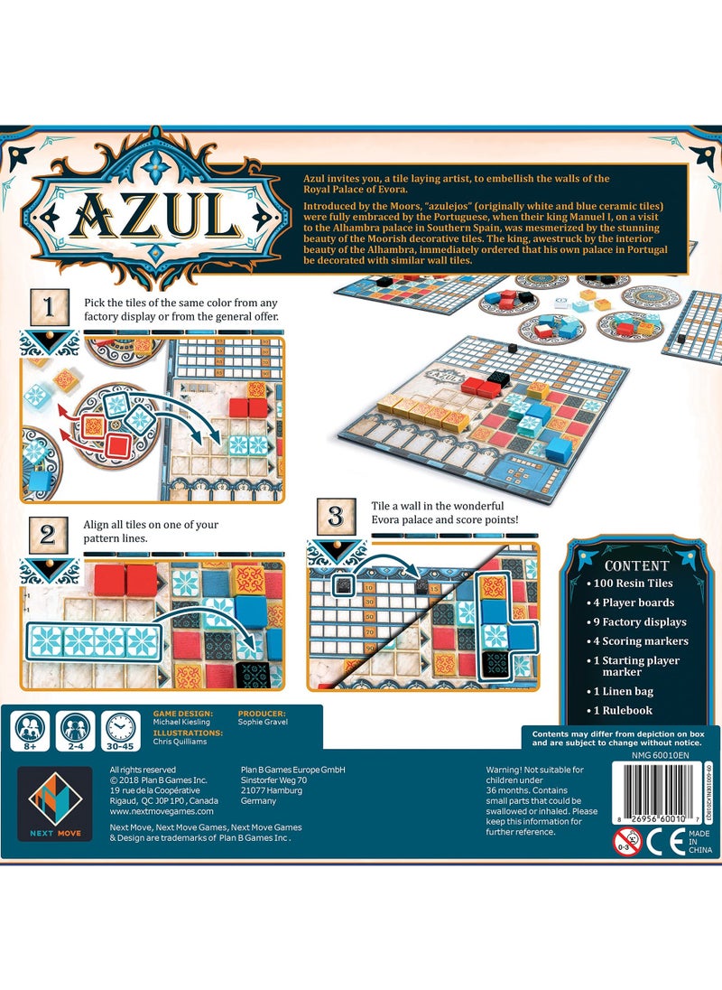 Azul – The Award-Winning Tile Strategy Game of Art & Tactics