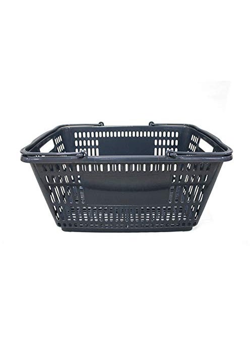 Bigapple 32L SupermarketMultipurpose Shopping Basket Grey Pack of 1
