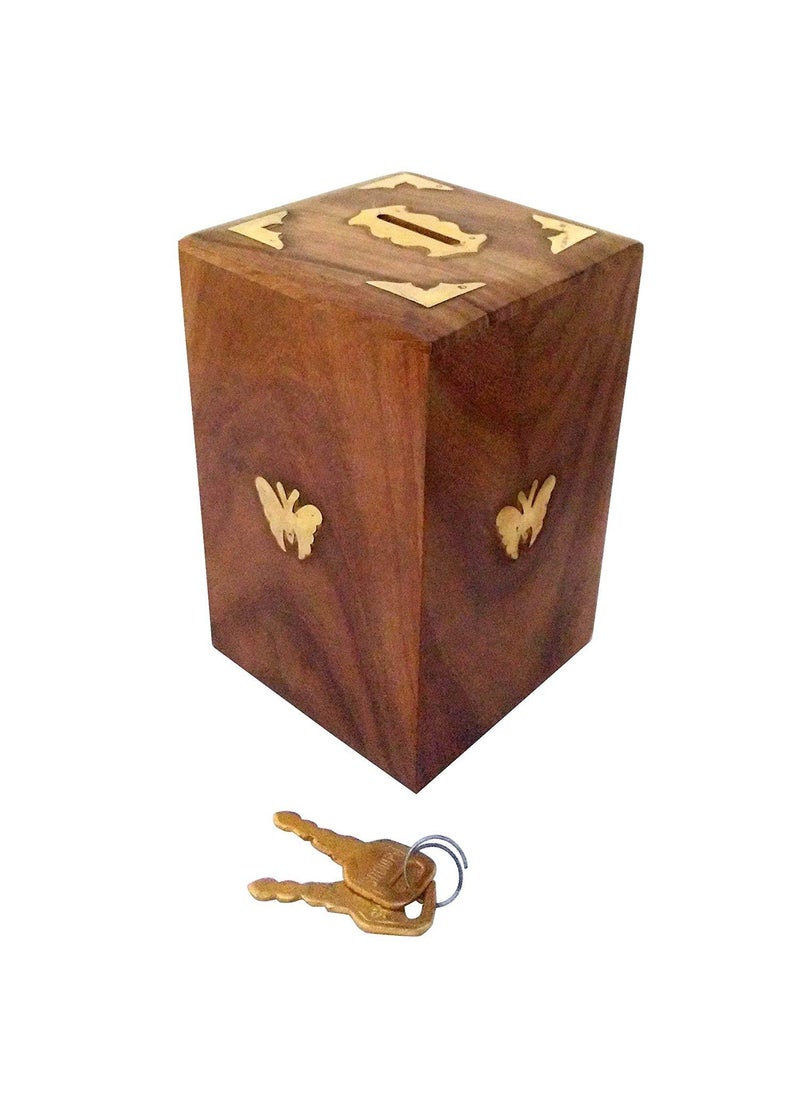 deco store Big Brown Money Bank Coin BoxPiggy Bank