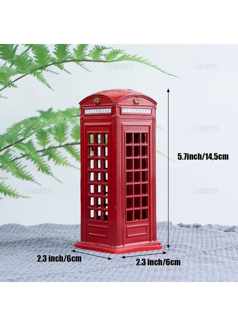 Zhab London Piggy Bank Postal Money Lovely London Coin Box Souvenir Gift Box Metal Alloy Home
