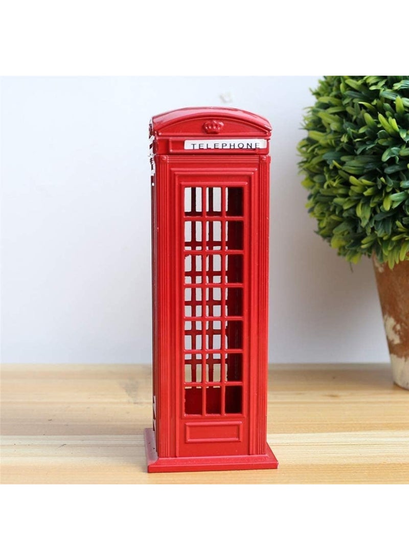 Zhab London Piggy Bank Postal Money Lovely London Coin Box Souvenir Gift Box Metal Alloy Home