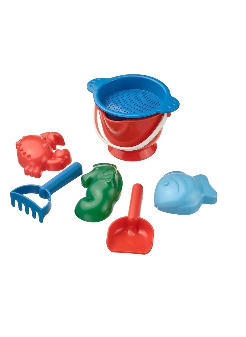 7-piece sand play set, multicolour