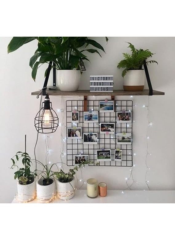 Franklite Iron Square shape hanging Grid frame for home Decoration wall photog collage photo key as per your requirement Black Frame 45By65cm 1Pcs