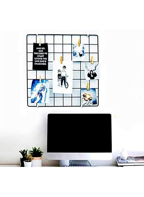 Franklite Iron Square shape hanging Grid frame for home Decoration wall photog collage photo key as per your requirement Black Frame 45By65cm 1Pcs