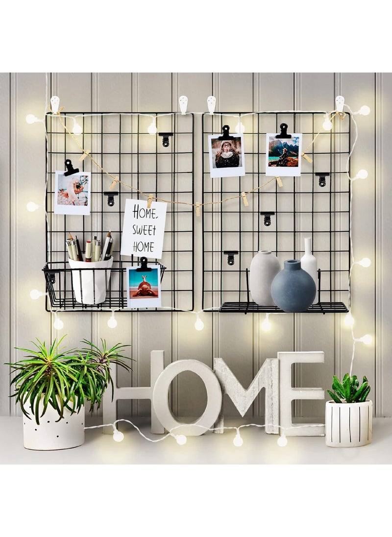 Franklite Iron Square shape hanging Grid frame for home Decoration wall photog collage photo key as per your requirement Frame Black 45x 65 cm 1pcs