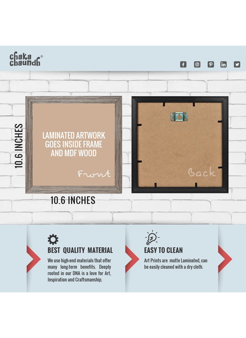 Chaka Chaundh Kitchen Quotes Wall Frames Set of 4 Dining Quotes Frame Kitchen Quotes Framed Posters Dining Table Quotes Frame Kitchen Quotes White Grey Frame