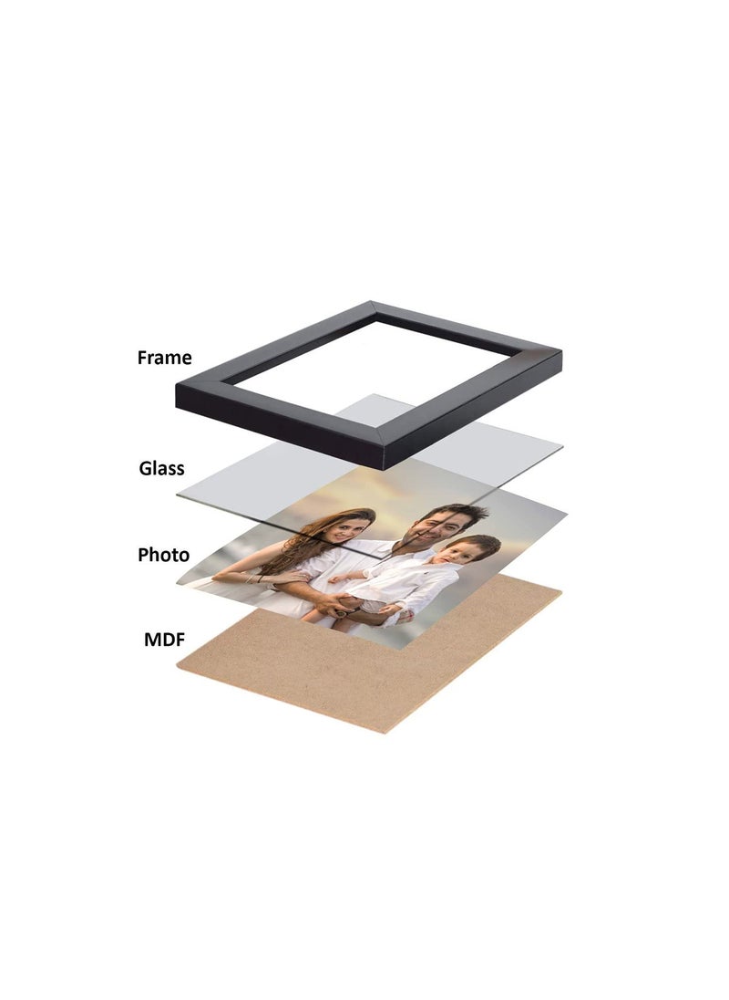 KDM Home Decor A4 Size Certificate and Document Frames 82 x 116 inches made of flexible glass and synthetic wood in natural wood color with a 05inch stick pack of 12 office certificate photo frames
