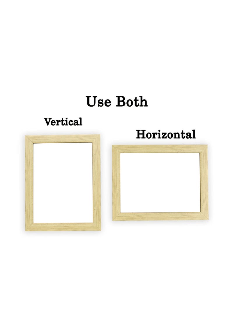 KDM Home Decor A4 Size Certificate and Document Frames 82 x 116 inches made of flexible glass and synthetic wood in natural wood color with a 05inch stick pack of 12 office certificate photo frames