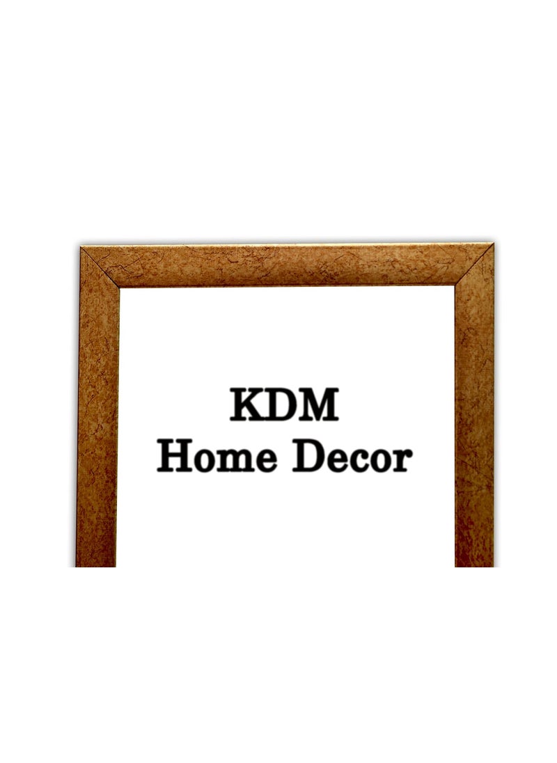 KDM Home Decor a4 photo frame for Certificate documents canvas print painting size in Inches 82x116 Golden Color Pack 12 RectangularWoodTabletopGolden