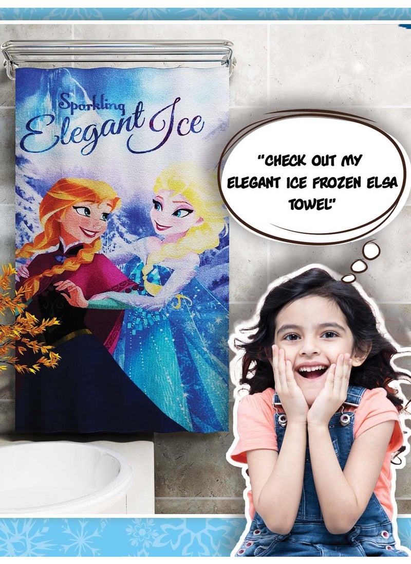 Athom Living Disney Anna Elsa 350 GSM 100 Cotton Kids Bath Towel 60x120 cm M4