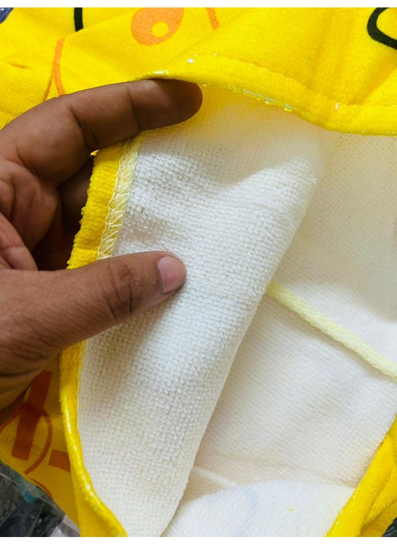 Butterthief Poncho Towel for Kids Hooded Bath Towels 60 x 120 cm Toddler Pool Towel for Boys Girls 17 Years Multi Yellow