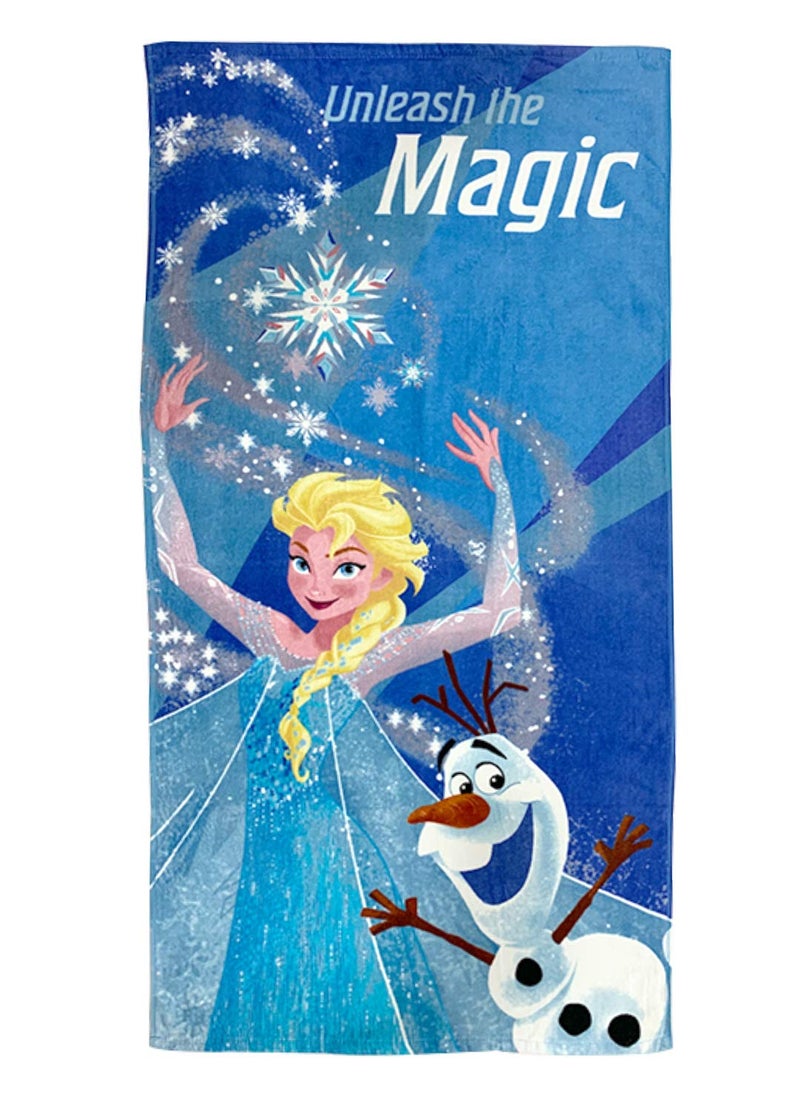 Athom Living Disney Frozen Premium 100 Cotton Kids Bath Towel 350 GSM 60x120 cm Pack of 2