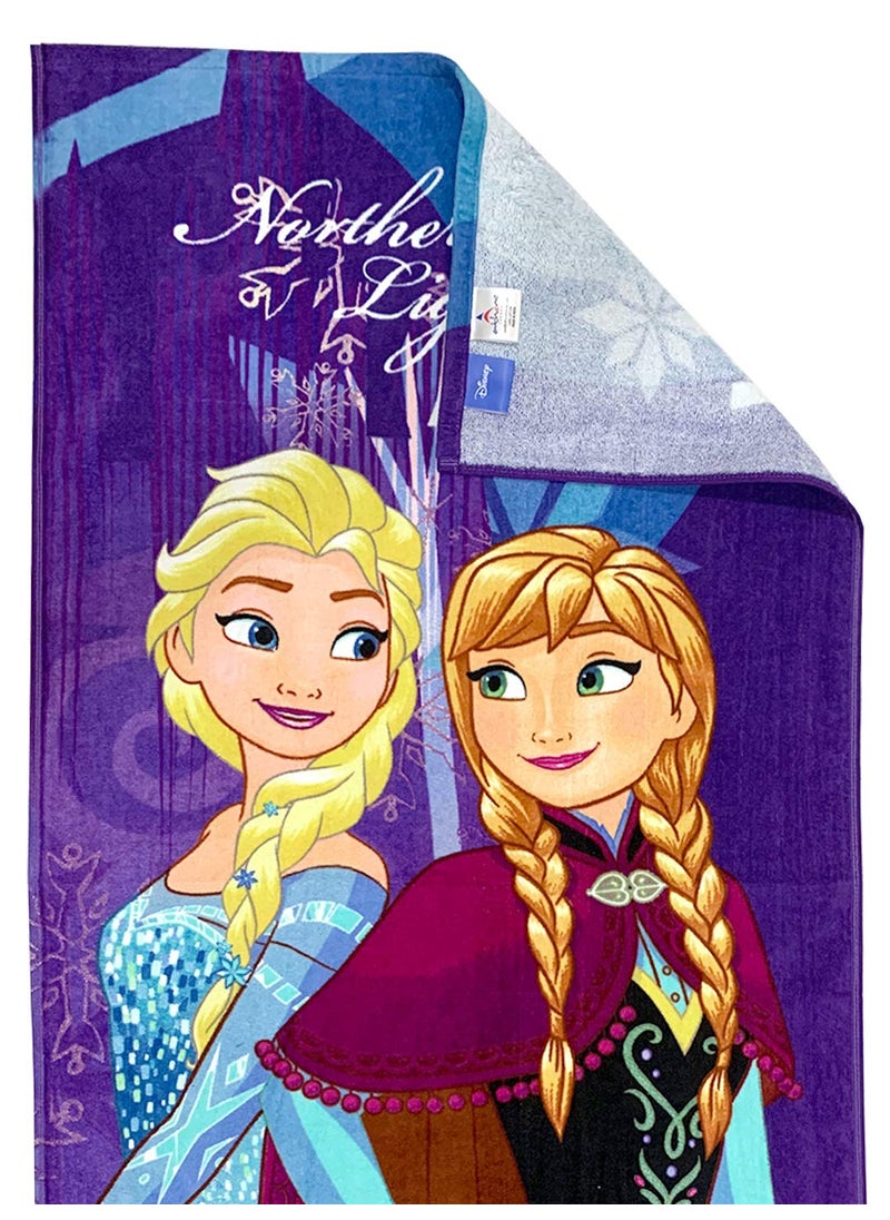 Athom Living Disney Frozen Premium 100 Cotton Kids Bath Towel 350 GSM 60x120 cm Pack of 2