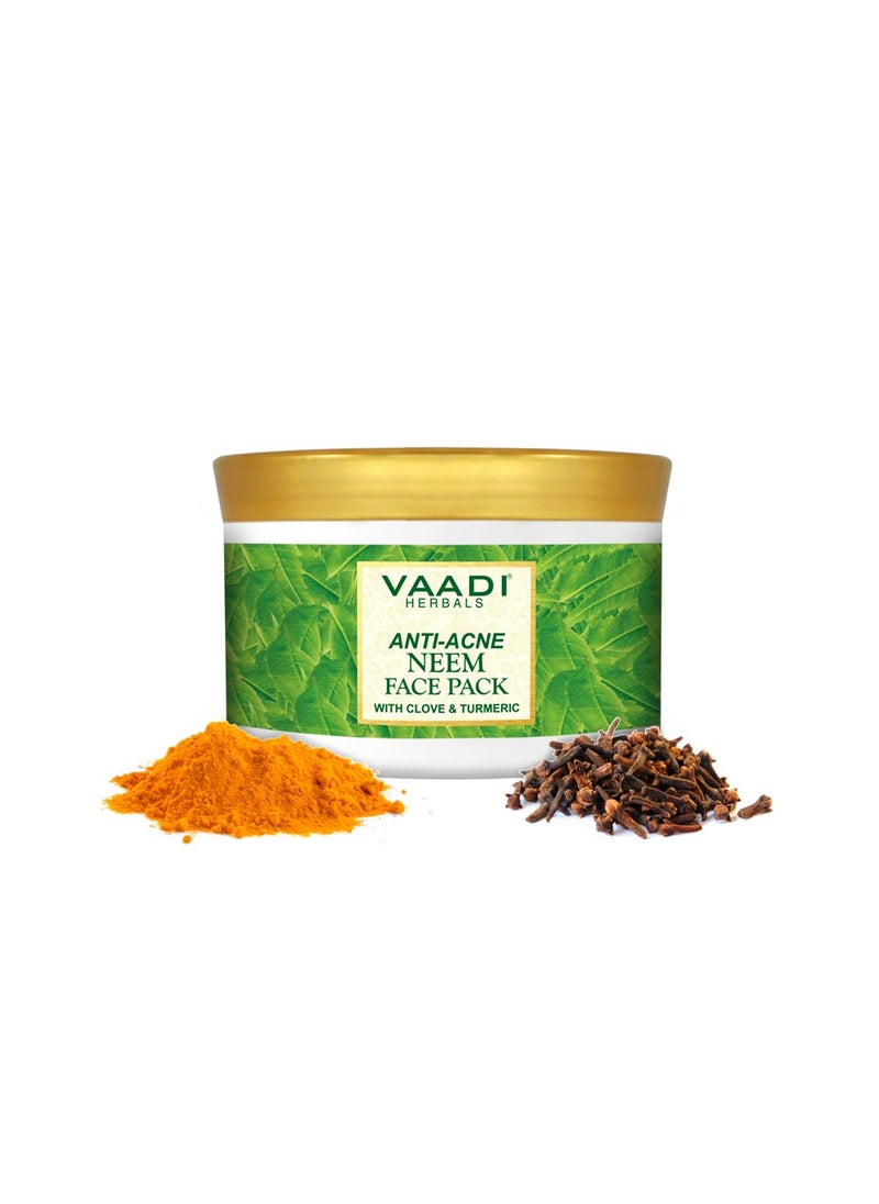 Vaadi Herbals Antiacne Neem Face Pack with Clove  Turmeric  Herbal Face Pack  ALL Natural  Sulfate Free  Suitable for All Skin Types  600 gms 2116 Ounces