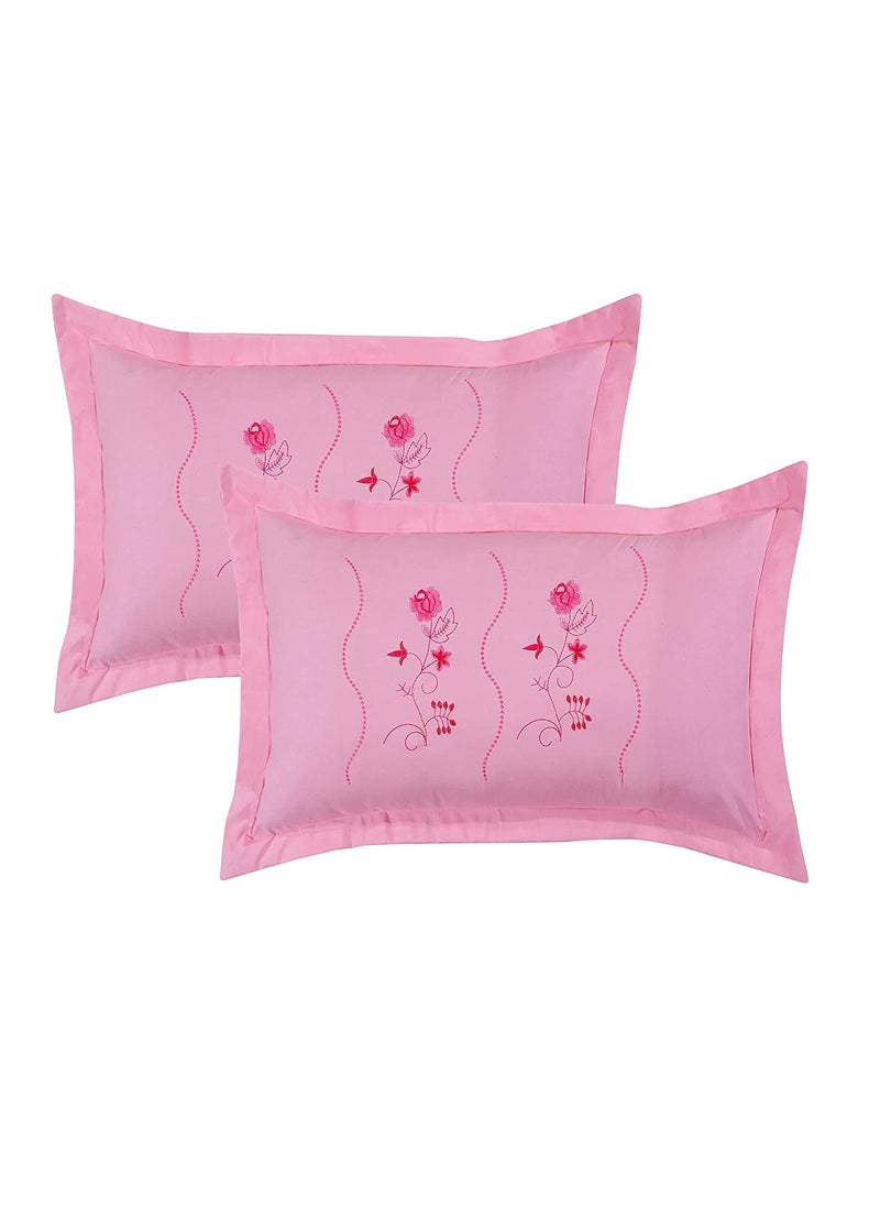 Rj Products Embroided Pillow Covers Set of 6 Piece Multi Color