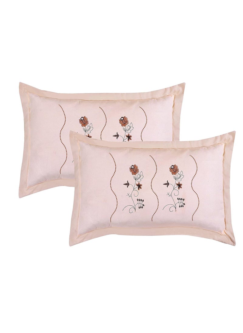 Rj Products Embroided Pillow Covers Set of 6 Piece Multi Color