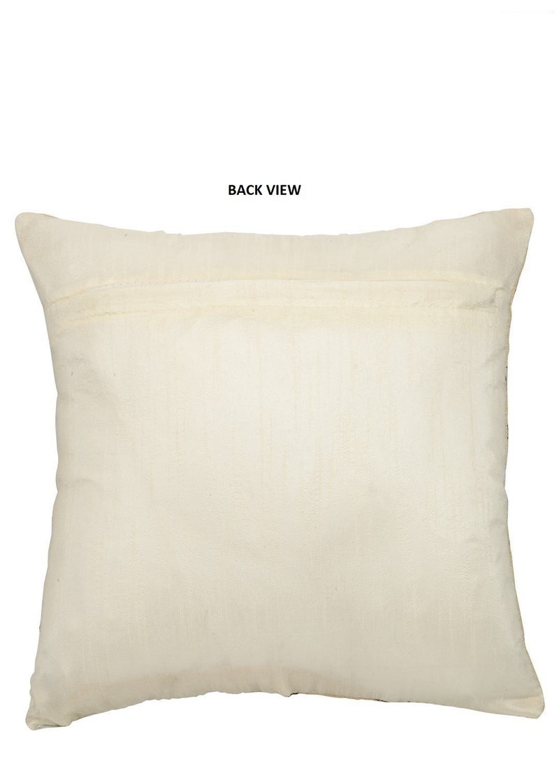 AEROHAVEN Set Of 5 Decorative Hand Made Velvet ThrowPillow Cushion Covers Cc38 Multicolor 16 Inch X 16 Inch 175 TC