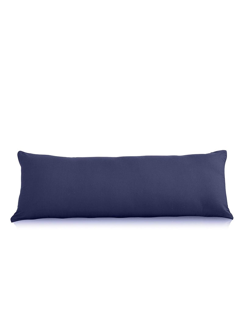 Jaipur Linen Cotton Luxurious Striped 2 Piece Sateen Pillow Cover Set Full Body Pillow Cover 21 Inch X 55 InchDark Blue 300 GSM