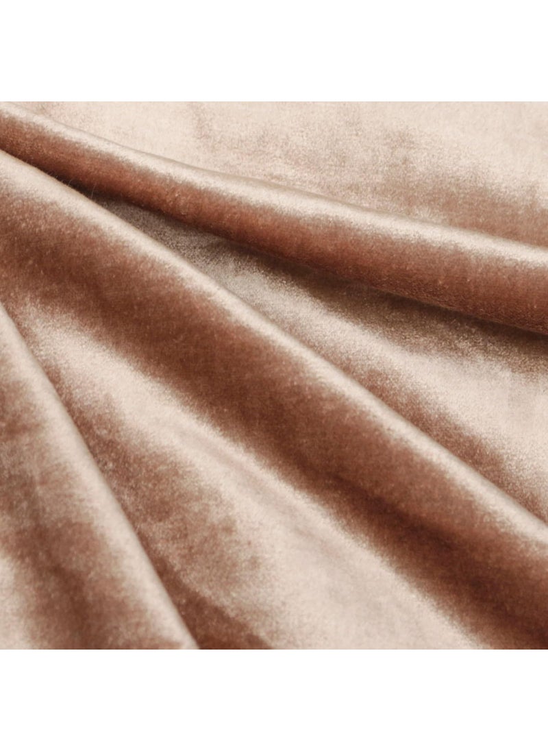 beddingNdecor Champagne Velvet Viscose Fabric 54137cm Wide Upholstery Fabric for Curtains Cushions Sofa Covers Furnishing 250GSM Velvet Fabric by Meter Breathable Velvet Fabric Skin Friendly