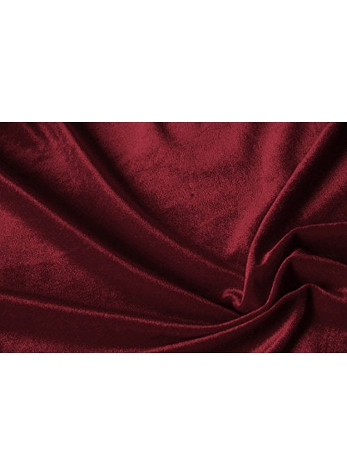 beddingNdecor Wine Velvet Viscose Fabric 54137cm Wide Upholstery Fabric for Curtains Cushions Sofa Cover Furnishing 250GSM Velvet Fabric by Meter Breathable Velvet Fabric Skin Friendly