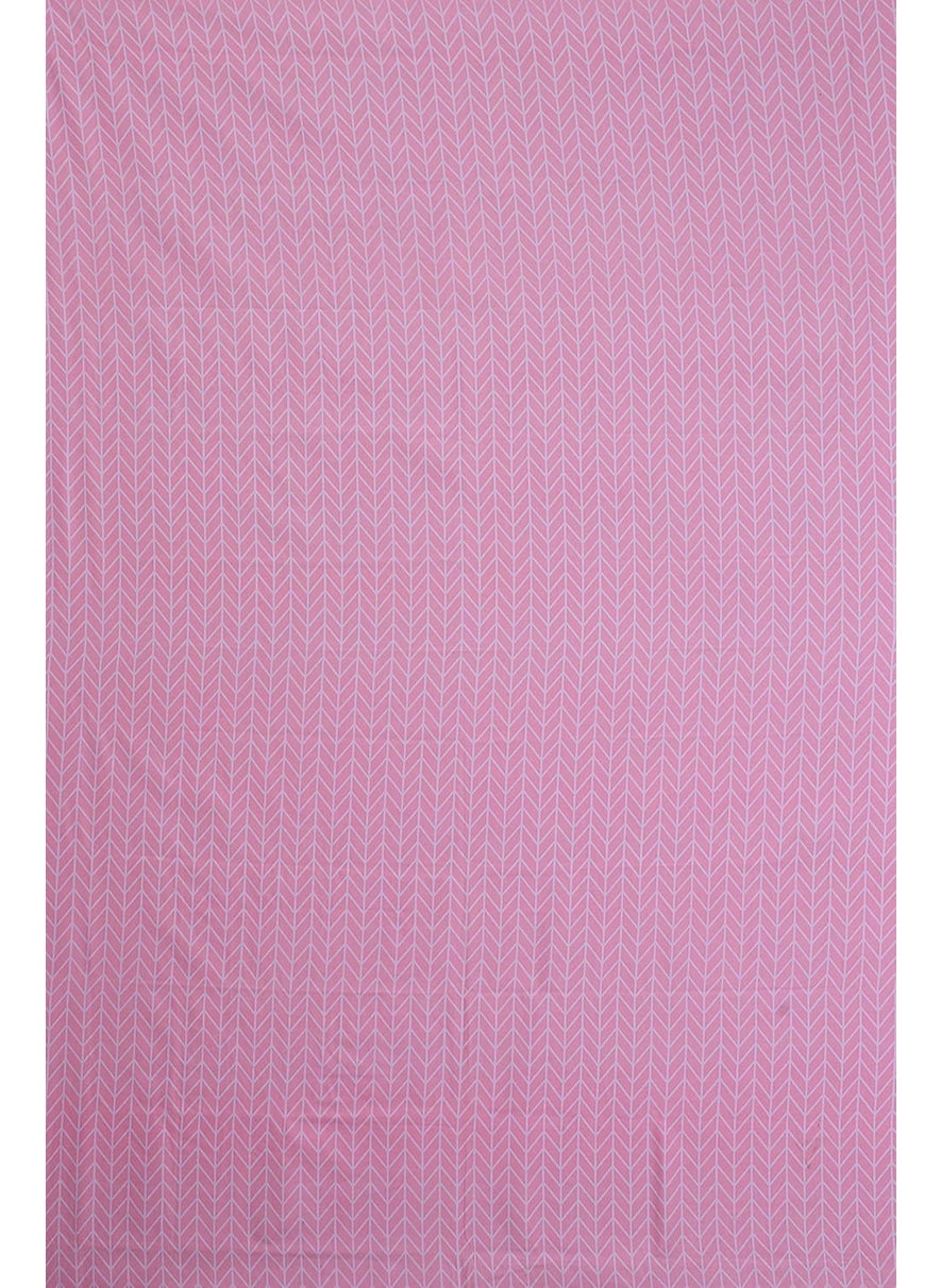 FESTIVAL HOME FURNISHINGS Polycotton Abstract Pattern Diwan Covers Set of 8Pcs 60X90 Inch Bedsheet 16x16 inch Cushion Covers 18x28 inch Bolster Covers Large Pink