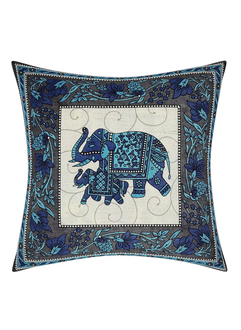 Skykross Everyday A New Thing Special Animal Print 100 Pure Cotton Cushion Cover Bolster Cover Set of 7 Decorative Covers for SofaBedroomLiving Room 16 16 16 32 Blue