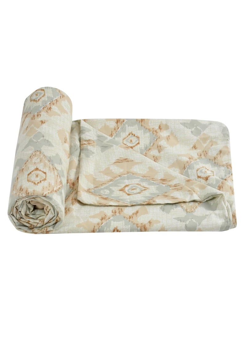 BREVARD Glacecotton DoubleDuvet CoverRajai CoverBlanket Cover with Zipper 90x100 Inch Offwhite