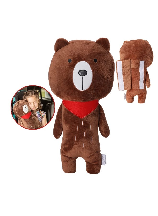 Seat Belt Cover Pillow for Kids Car Seatbelt Cushion Head Shoulder Neck Support Protector Pad Soft Stuffed Plush Travel Vehicle Safety Belts Strap Seatbelt Pillow For Kids Of All Ages