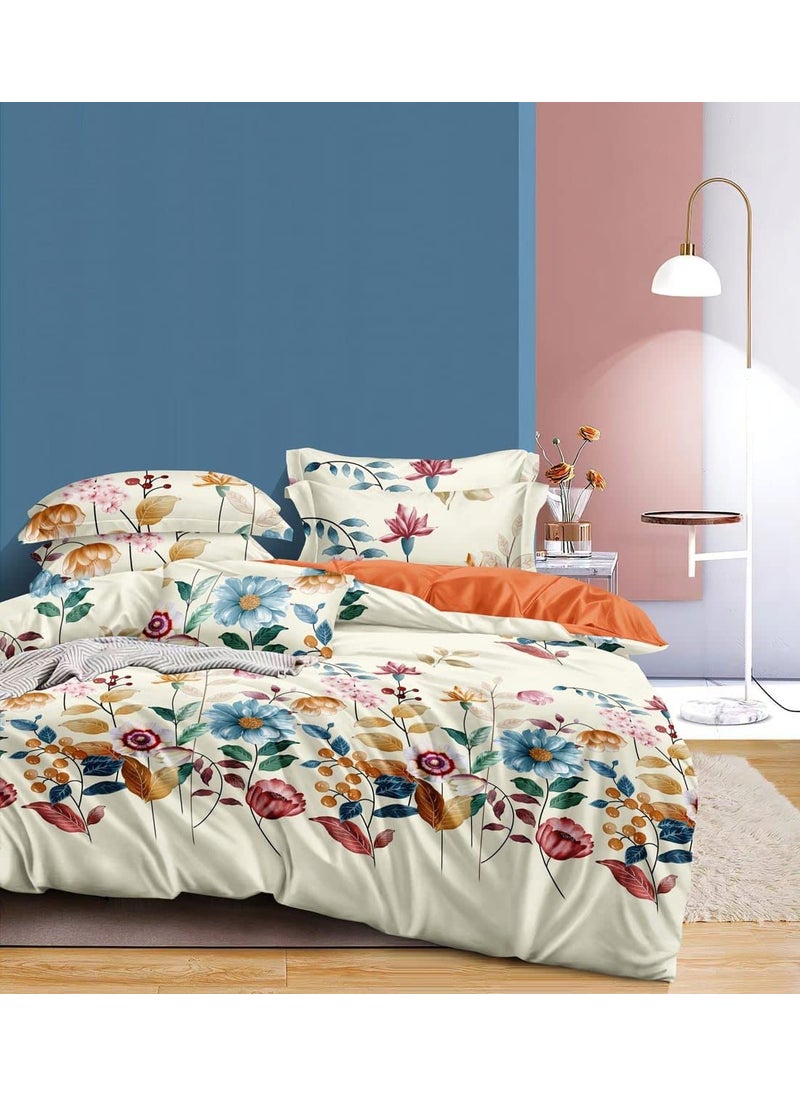 BREVARD Glacecotton Single BedDuvet CoverRajai CoverBlanket Cover with Zipper 60x90 Inche Multicolor