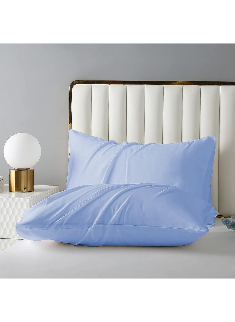 Filbert Luxurious Homes Series 400TC Egyptian Cotton Pillow Cover 18 x 28 Set of 2Sky Blue